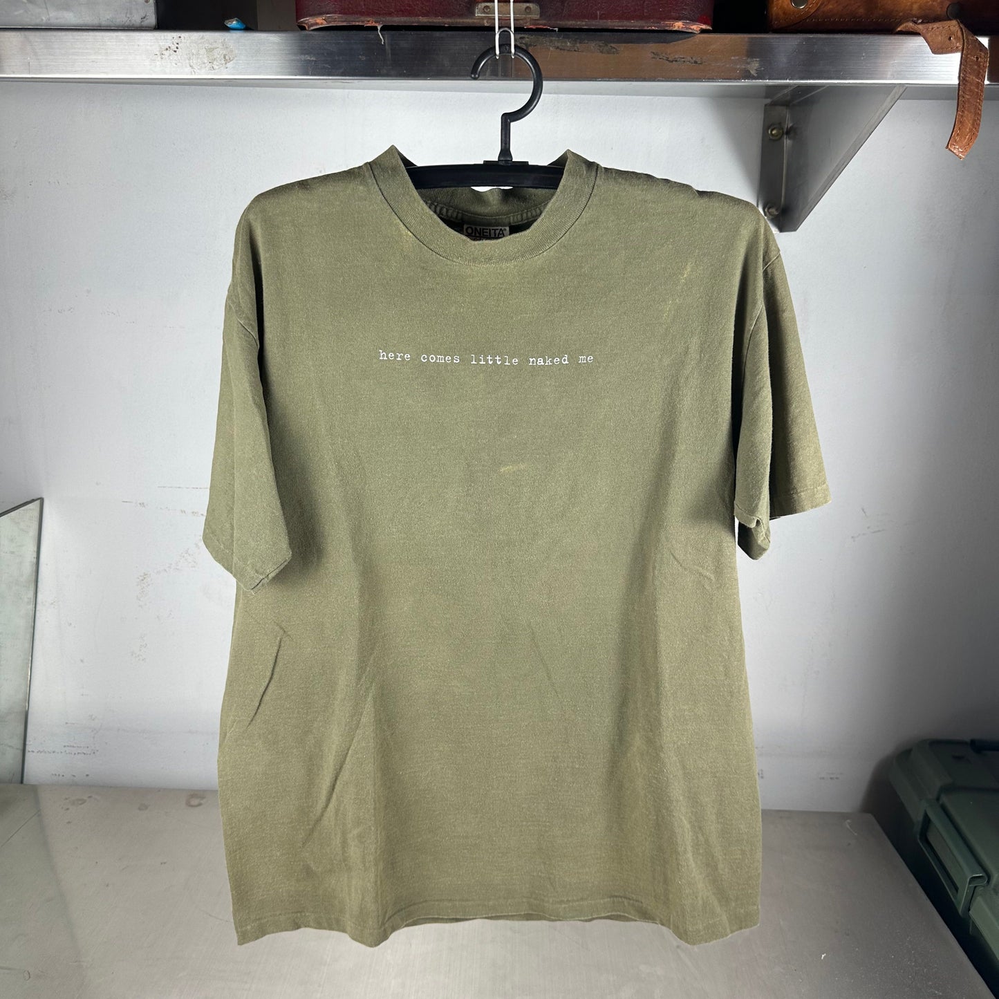 Vintage 90s Righteous Babe Here Comes Little Naked Me T-shirt