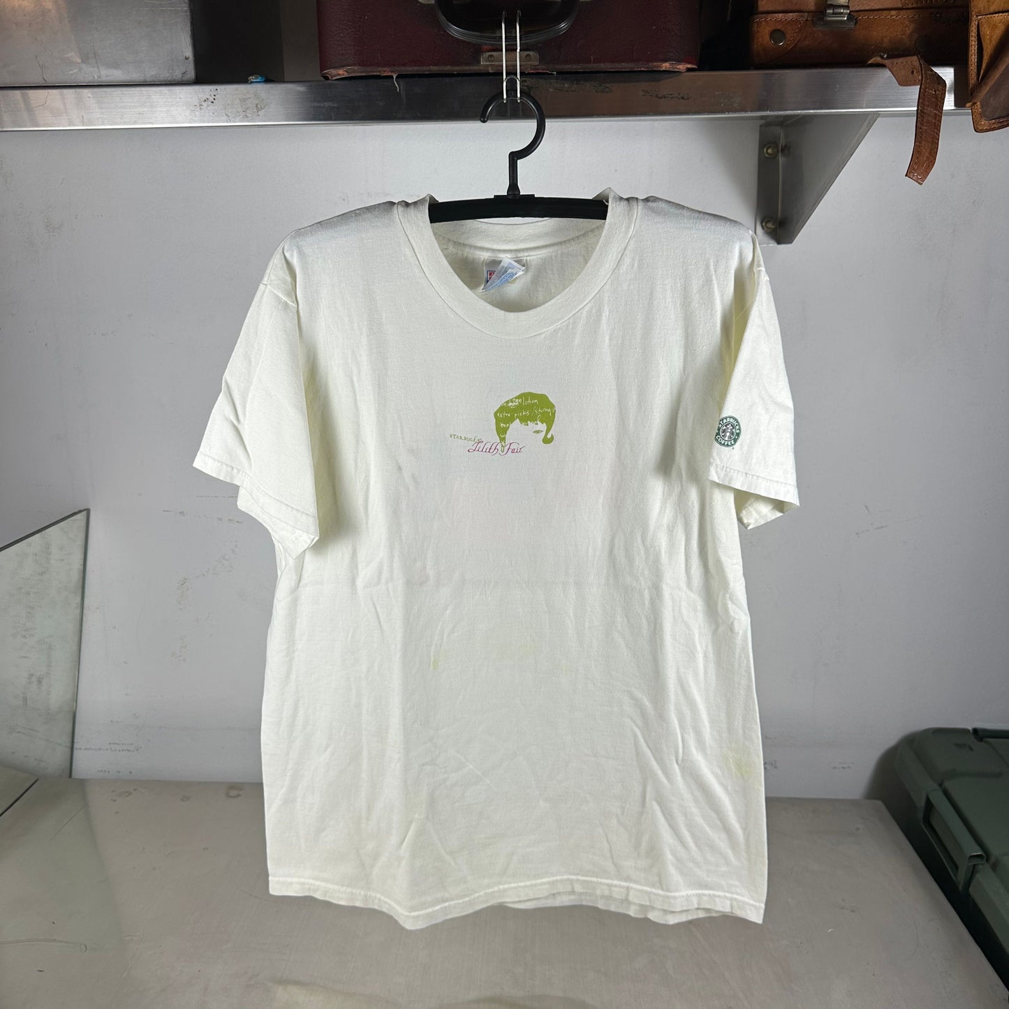 Vintage 1998 Starbucks Lilith Fair Music Festival Promo T-shirt