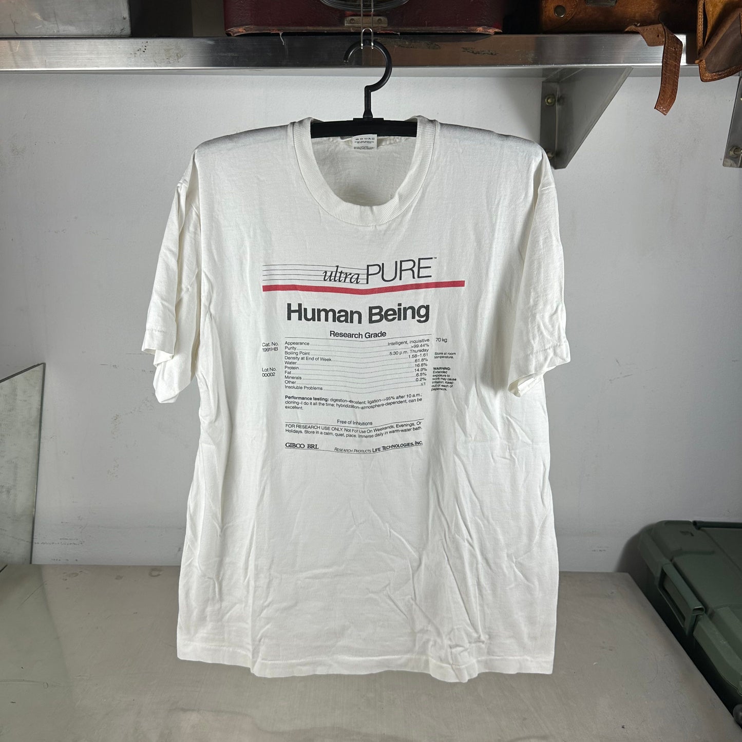 Vintage 90s Ultra Pure Human Being Single Stitch T-shirt