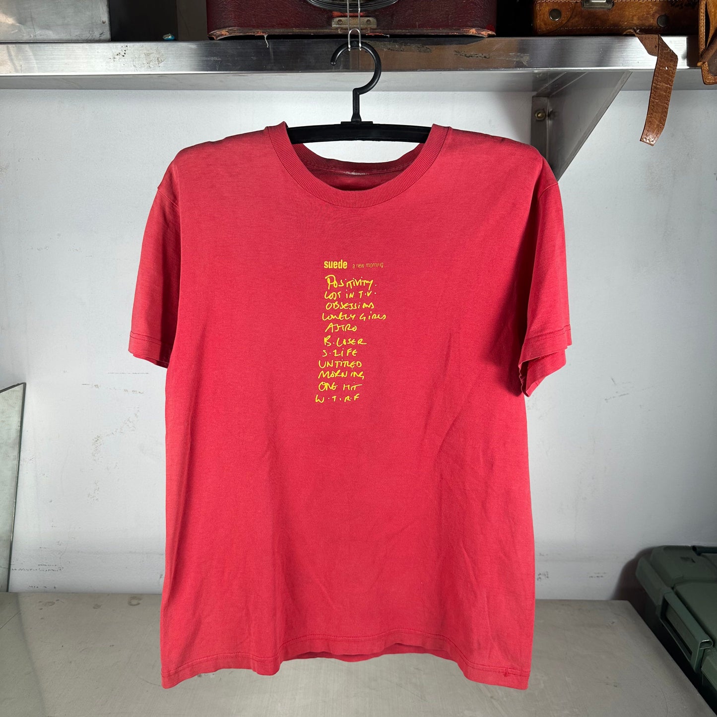 Vintage 2002 Suede A New Morning Album Rock Band T-shirt