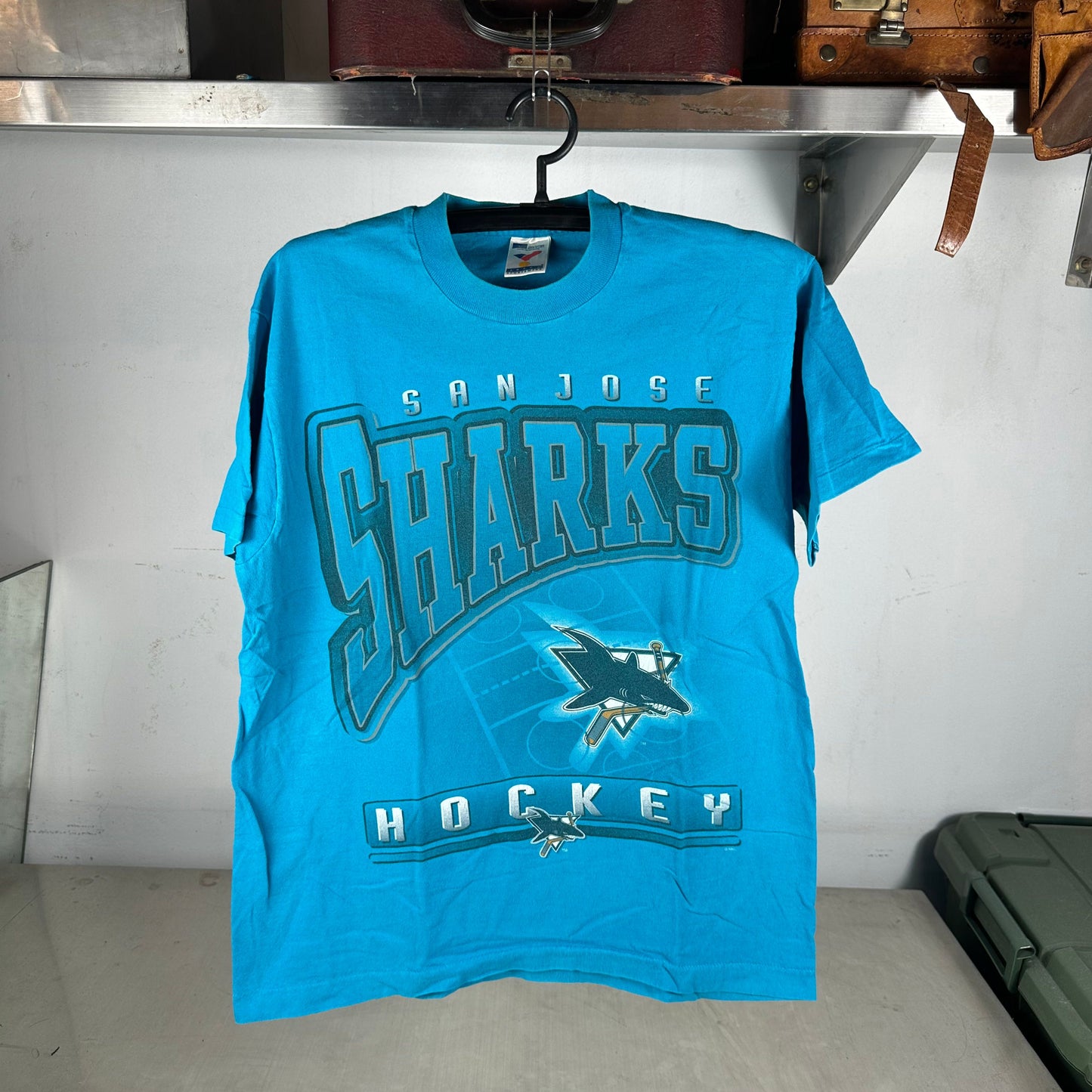 Vintage 90s San Jose Sharks Hockey NHL Single Stitch T-shirt