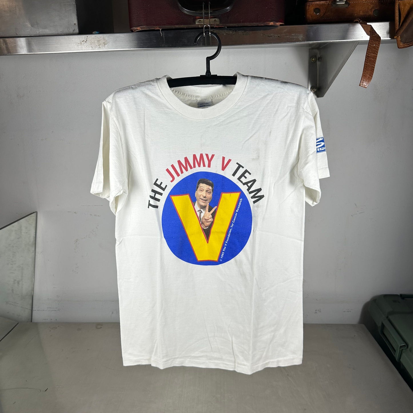 Vintage 1993 Jim Valvano NC State Coach The Jimmy V Team Salem Sportswear T-shirt