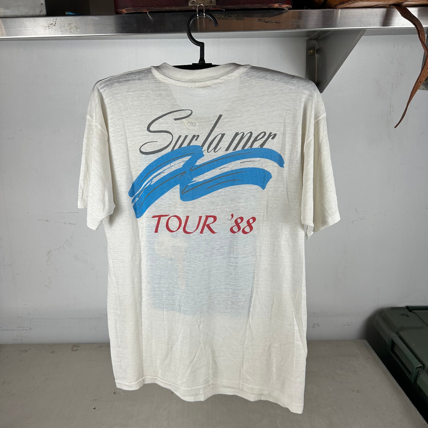 Vintage 1988 The Moody Blues Sur La Mer Tour Rock Band Single Stitch T-Shirt