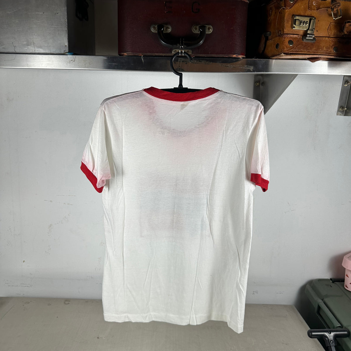 Vintage 80s Diet Pepsi Q107 Graphic Ringer Single Stitch T-shirt