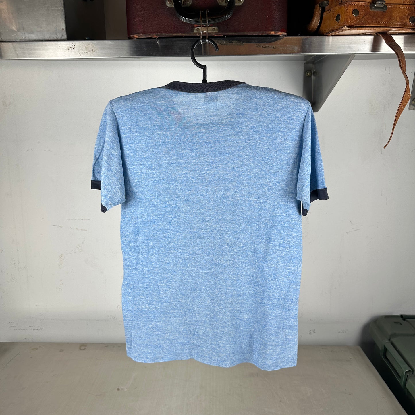 Vintage 80s Lite Beer Logo Promo Single Stitch Ringer T-shirt