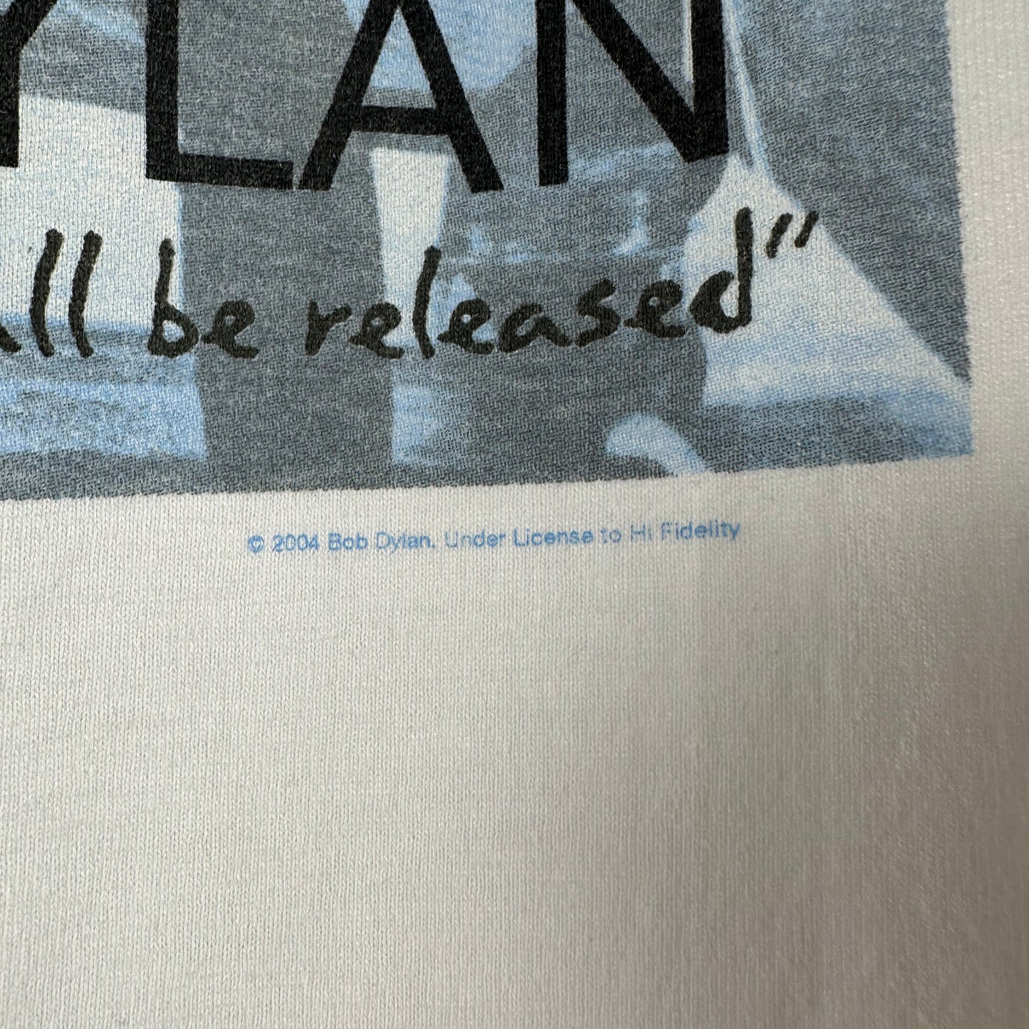 Vintage 2004 Bob Dylan Anyday Now, I Shall Be Released Graphic T-shirt