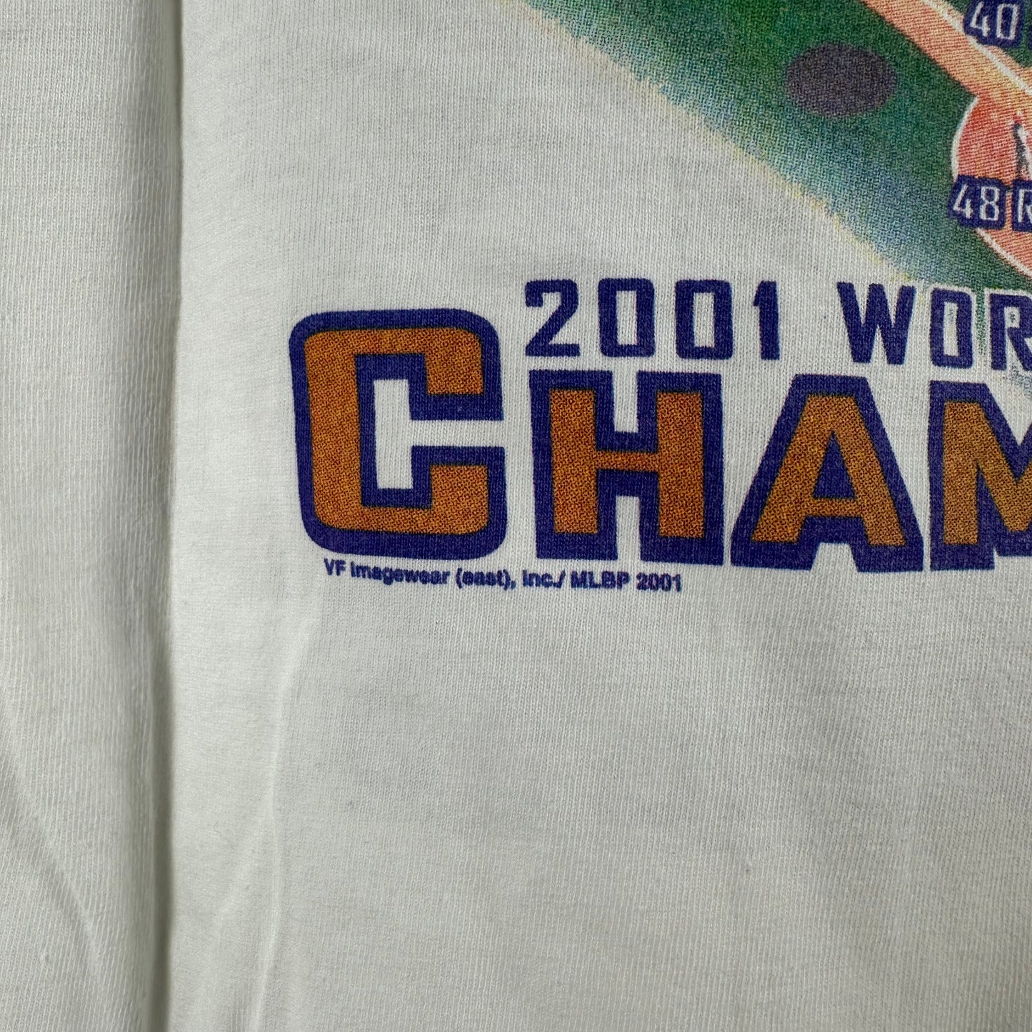 Vintage 2001 Arizona Diamondbacks MLB World Champions Graphic T-shirt
