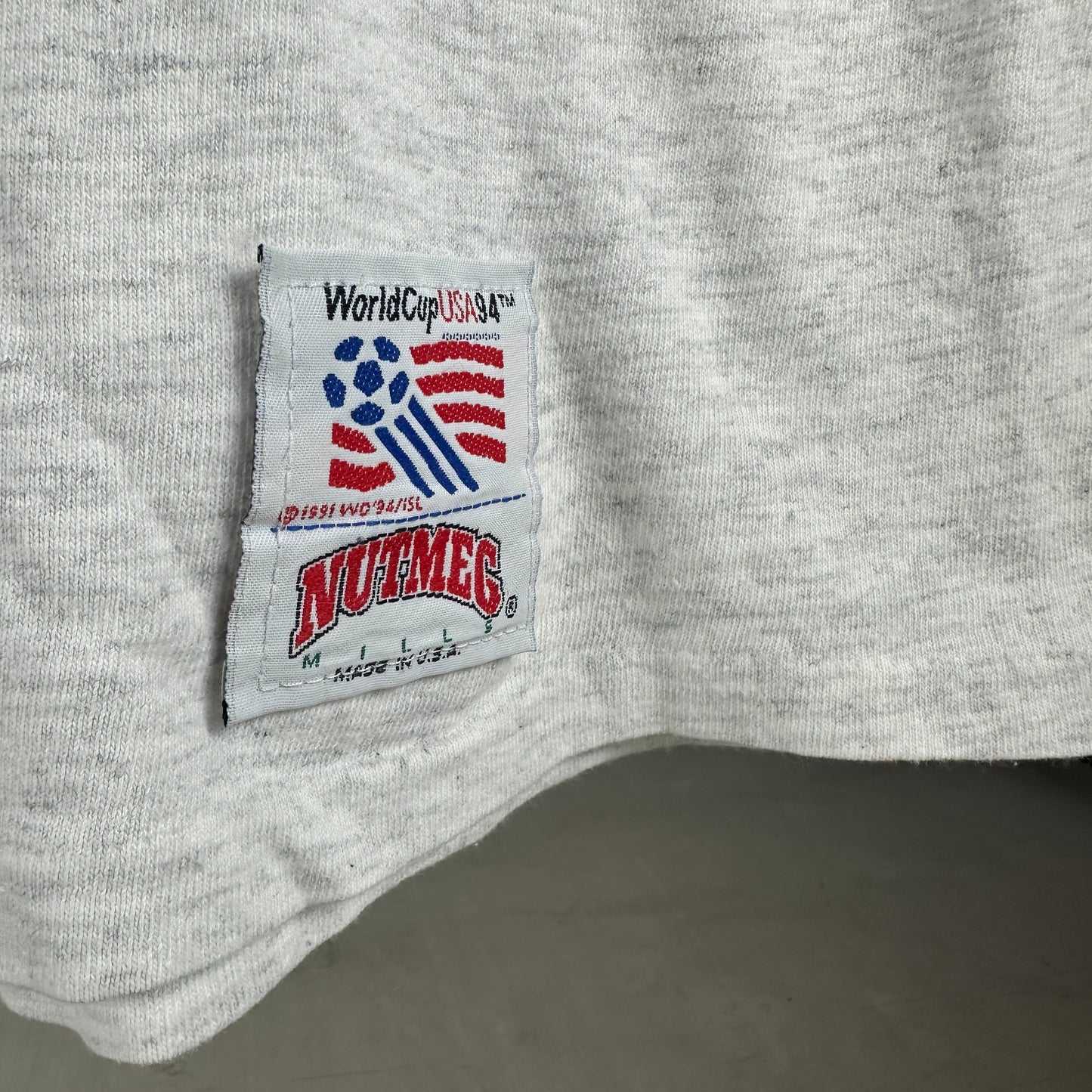 Vintage 1994 USA Soccer World Cup Nutmeg Mascot Breakthrough Graphic T-shirt