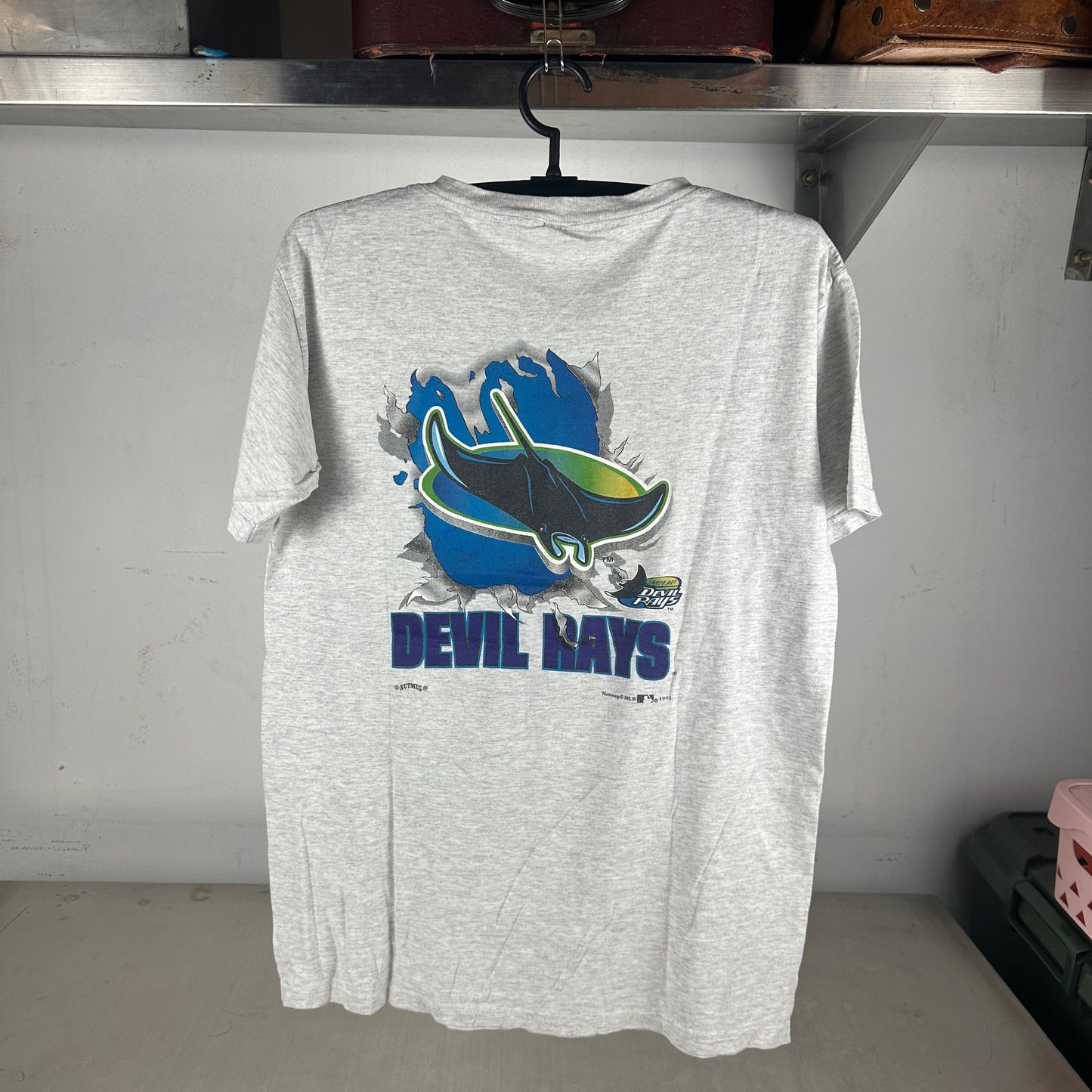 Vintage 1995 Tampa Bay Devil Rays MLB Breakthrough Graphic T-shirt