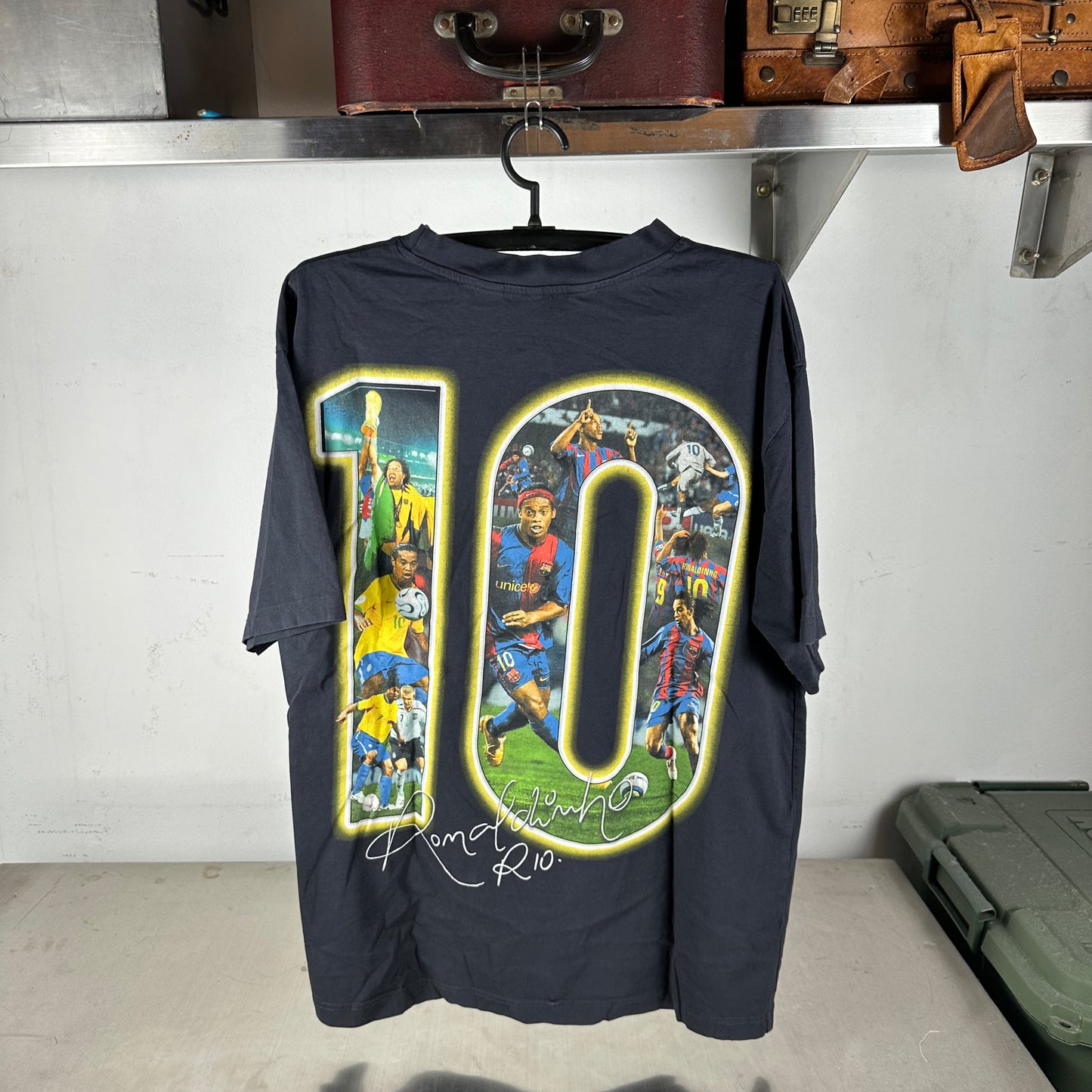 Vintage Marino Morwood Ronaldinho Gaucho Soccer Rap T-Shirt