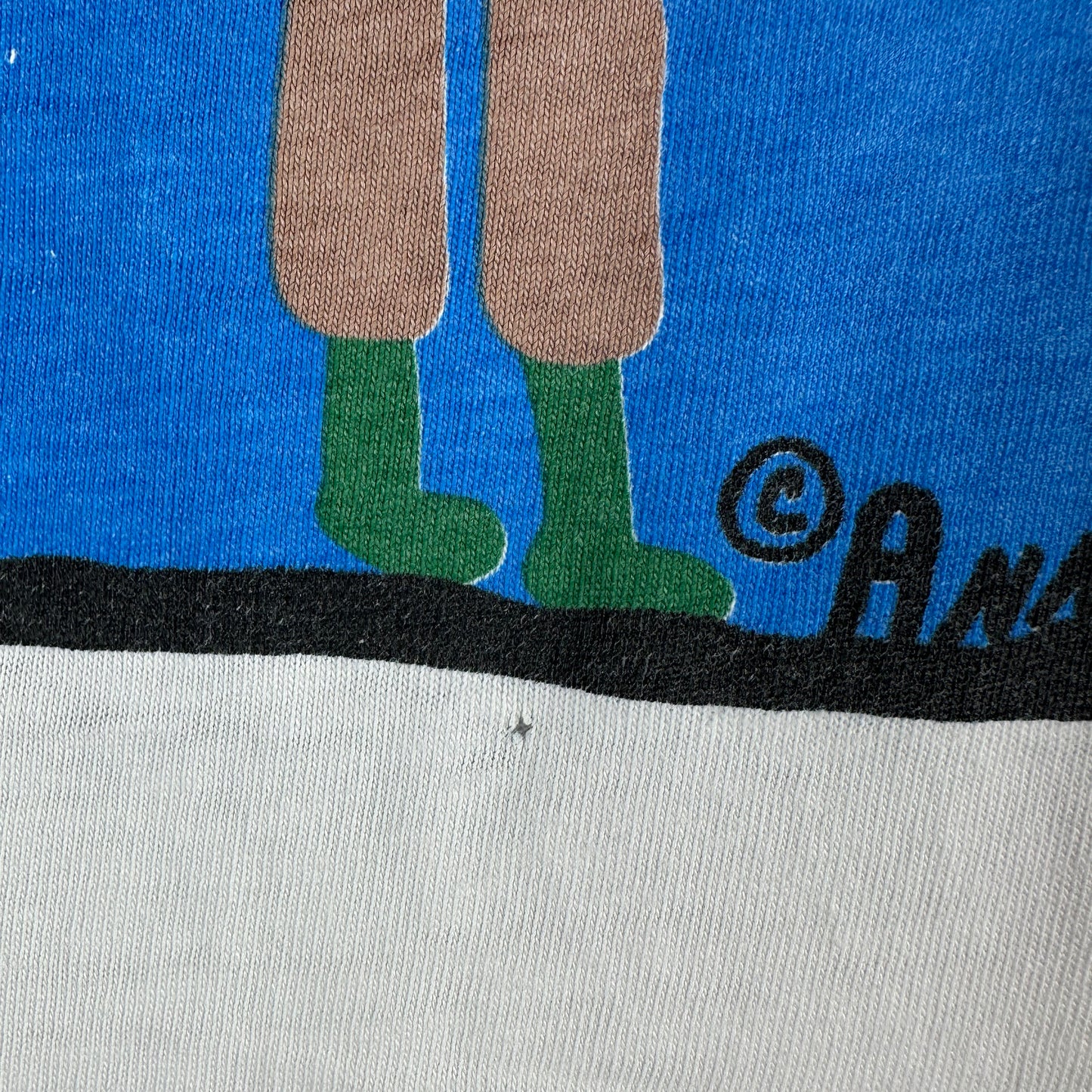 Vintage 90s Annie Tolliver Folk Art Painting Single Stitch T-shirt