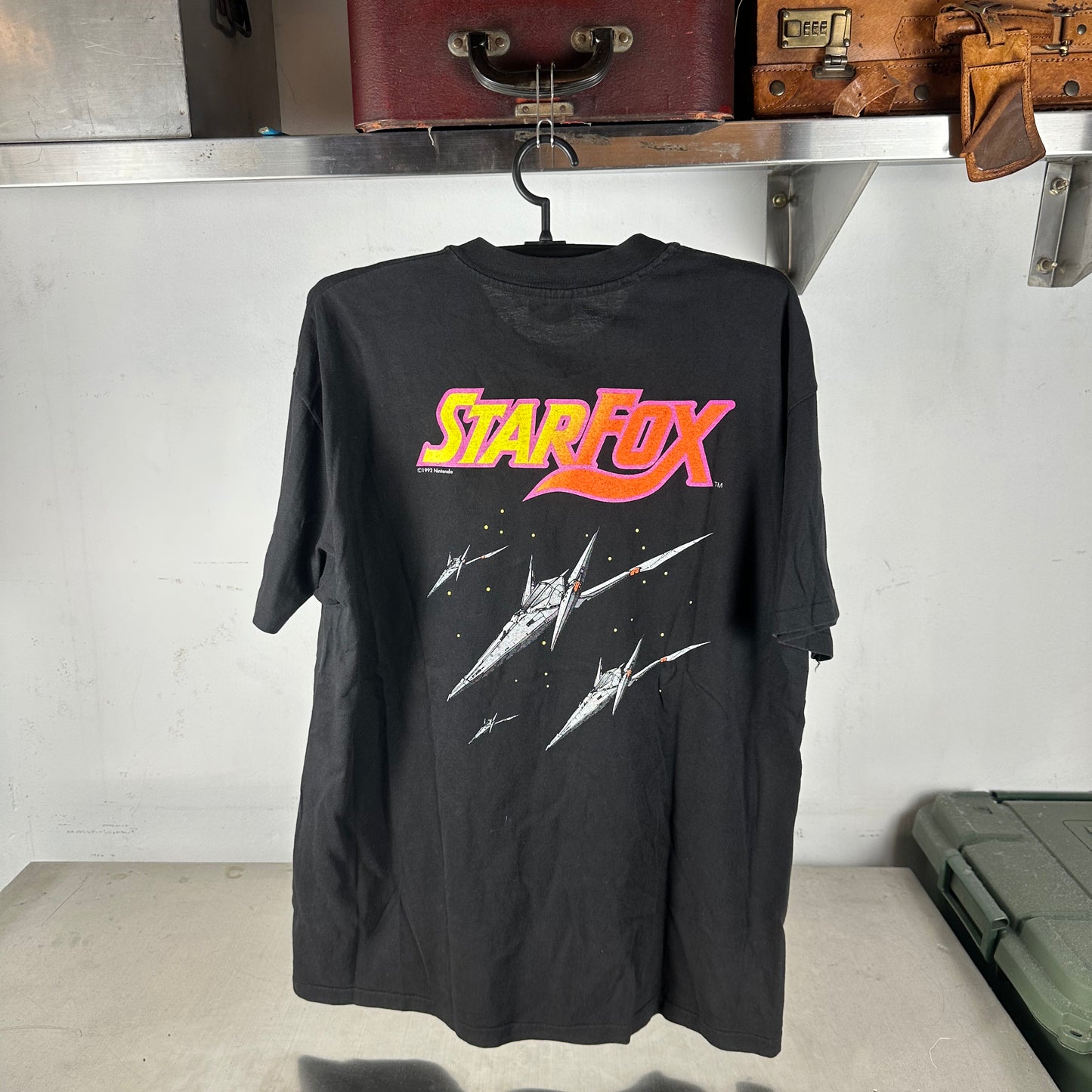 Vintage 1992 Nintendo Star Fox Video Game Promo Single Stitch T-Shirt