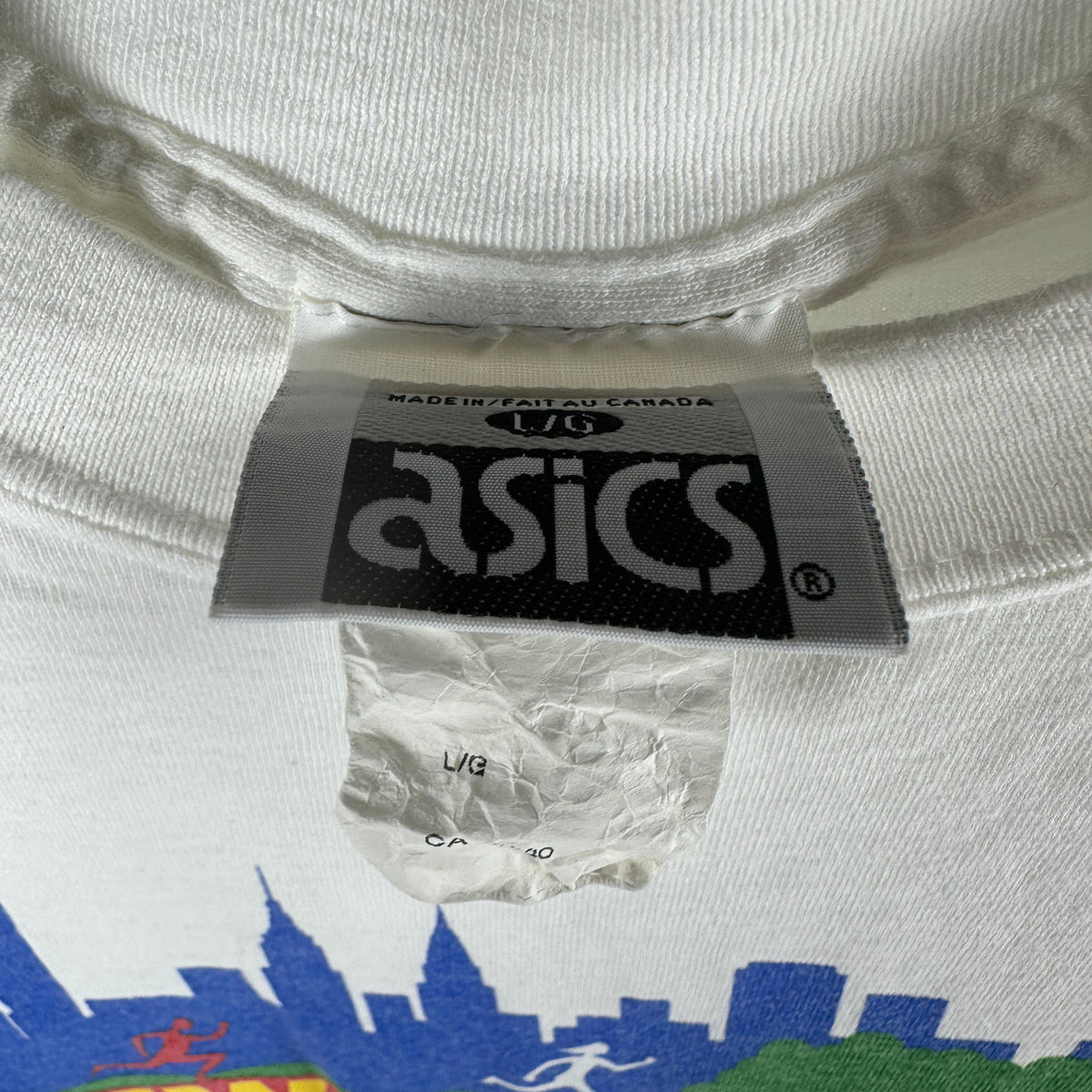 Vintage 1999 Asics New York City Marathon Running Graphic T-shirt