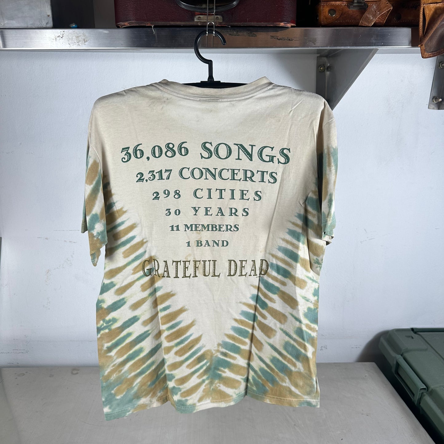 Vintage 1996 Grateful Dead Rock Band Tribute Tie-dye Graphic T-Shirt
