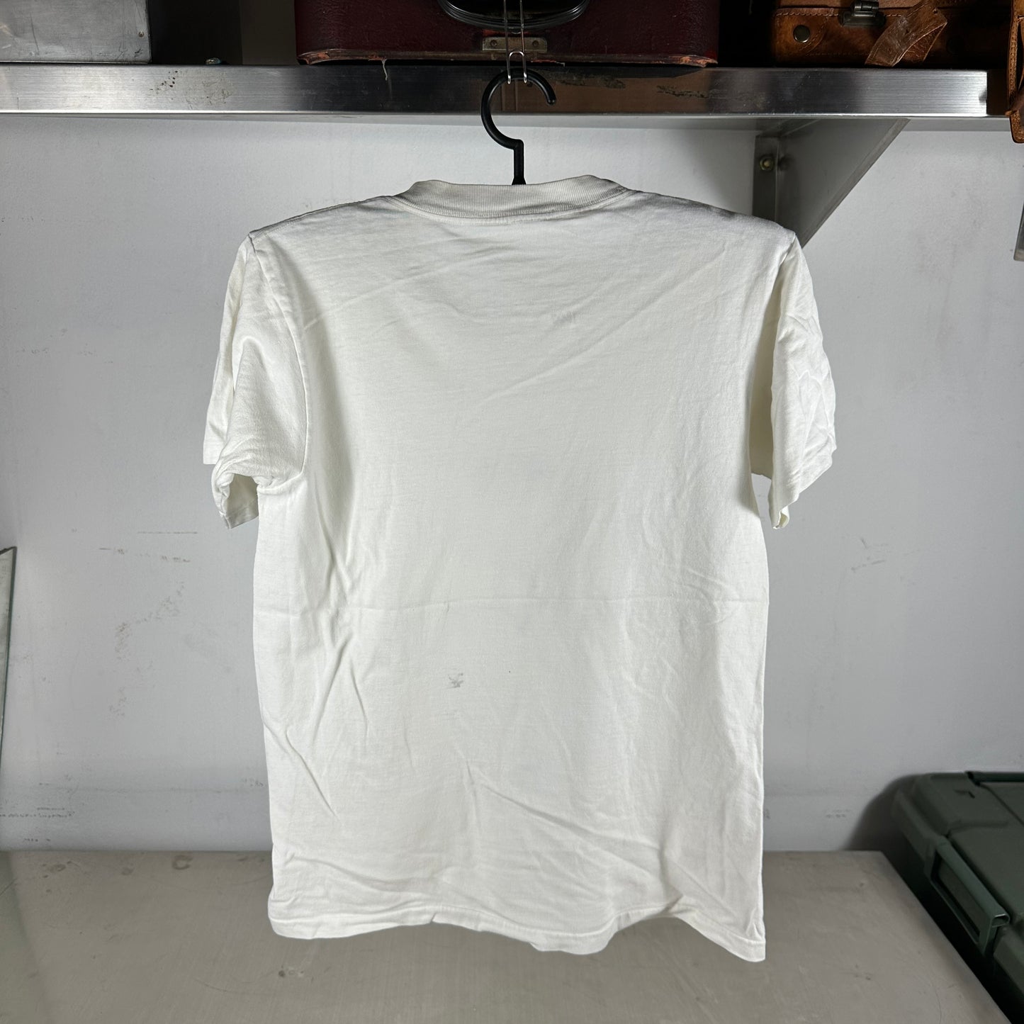 Vintage 1986 Ian Ransley Davis Smoking Cow Art Single Stitch T-Shirt