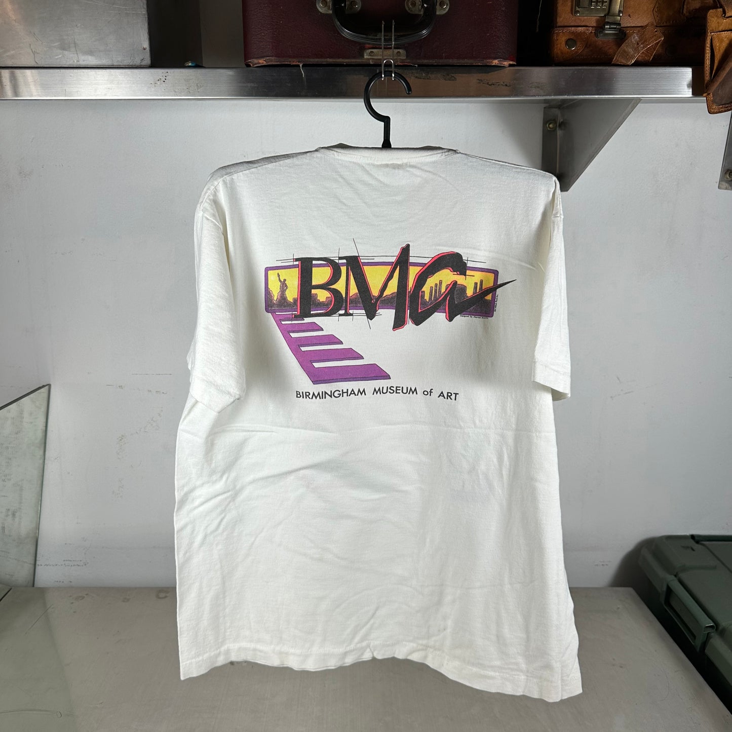 Vintage 90s Follow Your Gut Artwork Marcus Merritt Birmingham Museum of Art T-Shirt