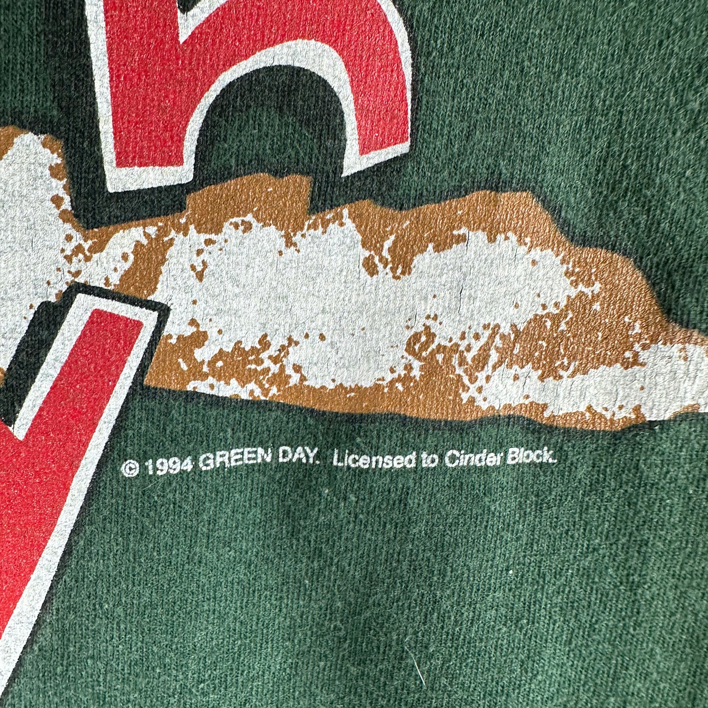 Vintage 1994 Green Day Dookie Graphic Rock Band T-Shirt