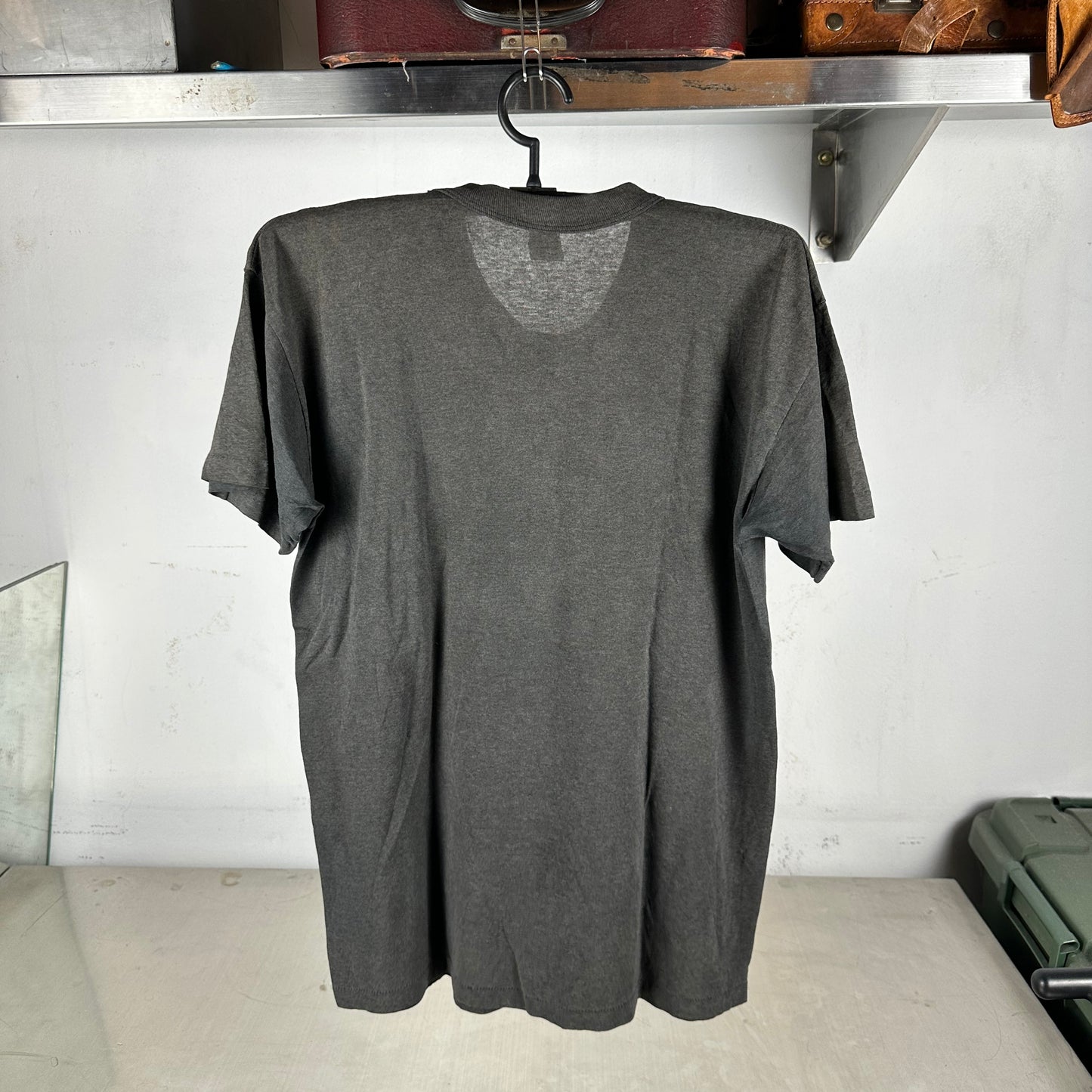 Vintage 1983 Fight Crime! Shoot Back Graphic Single Stitch Faded T-Shirt