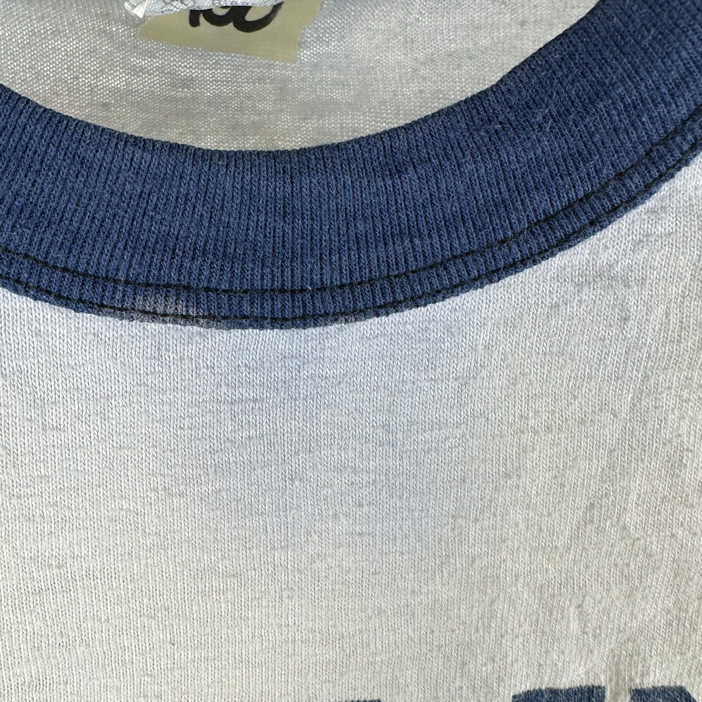 Vintage 80s Dive In Double Sided Graphic Single Stitch Ringer T-Shirt