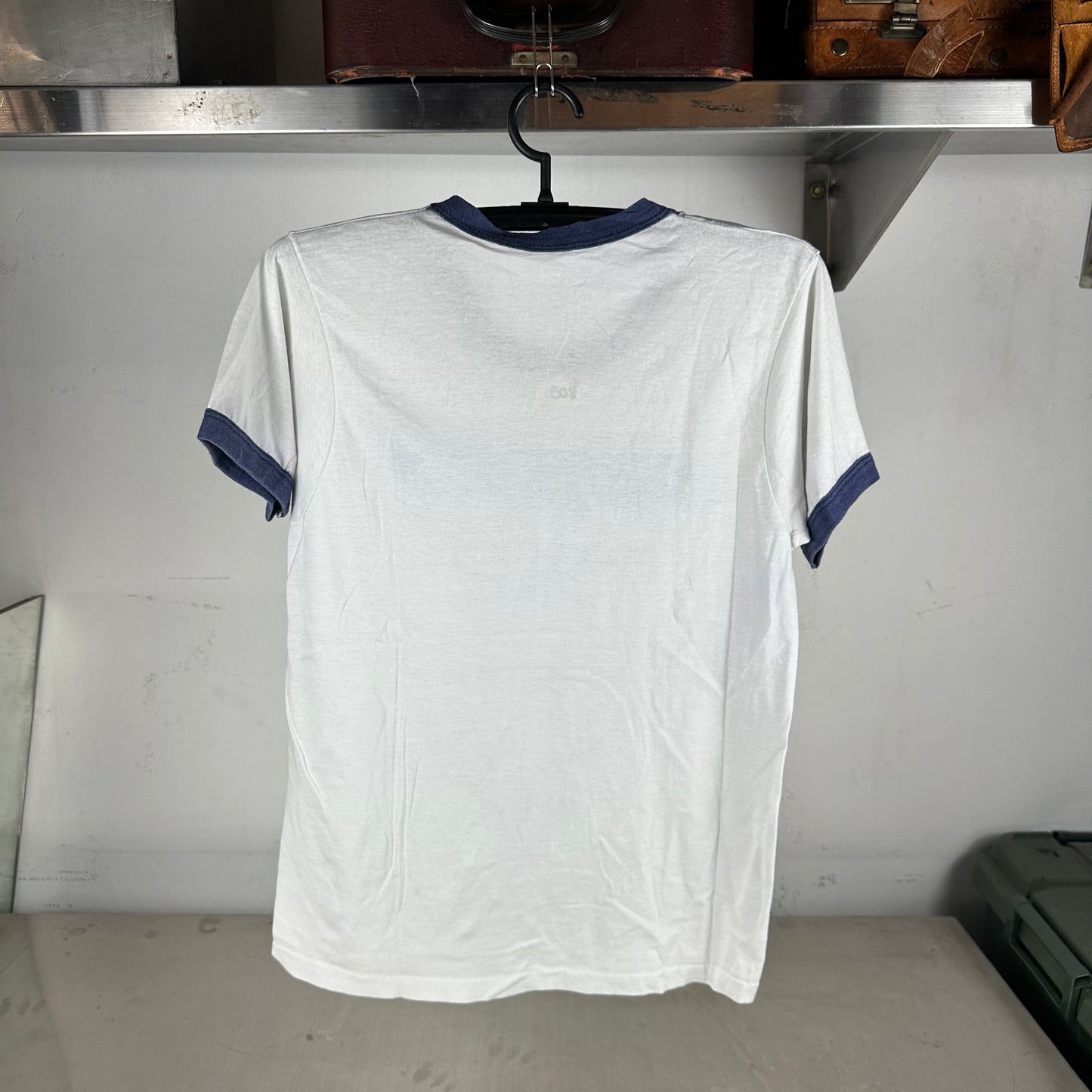 Vintage 1986 M. Ecker & Co 3rd Annual Picnic Graphic Single Stitch Ringer T-Shirt