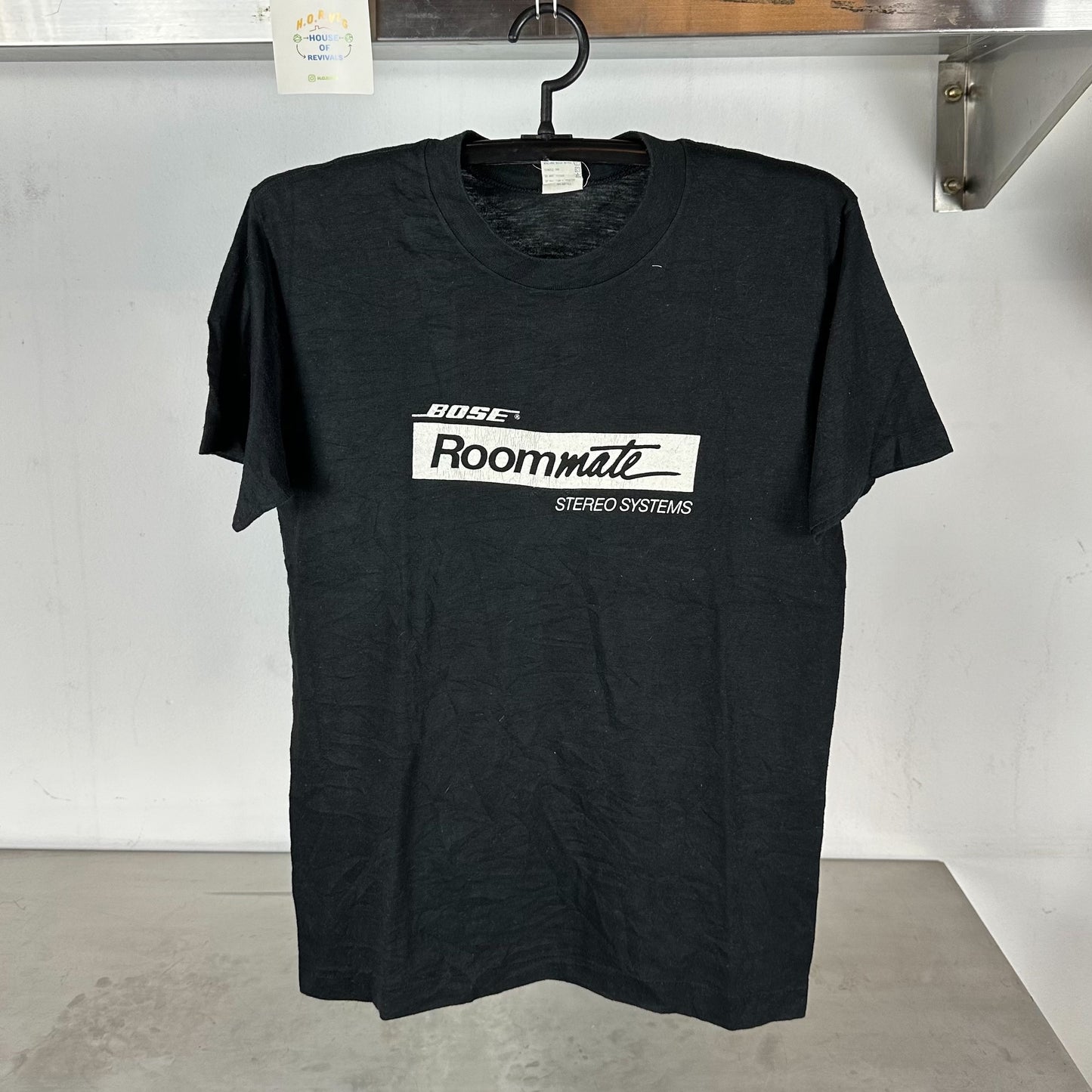 80s Bose Roommate Stereo System Can’t Live with Just One Promo Medium single stitch T-shirt