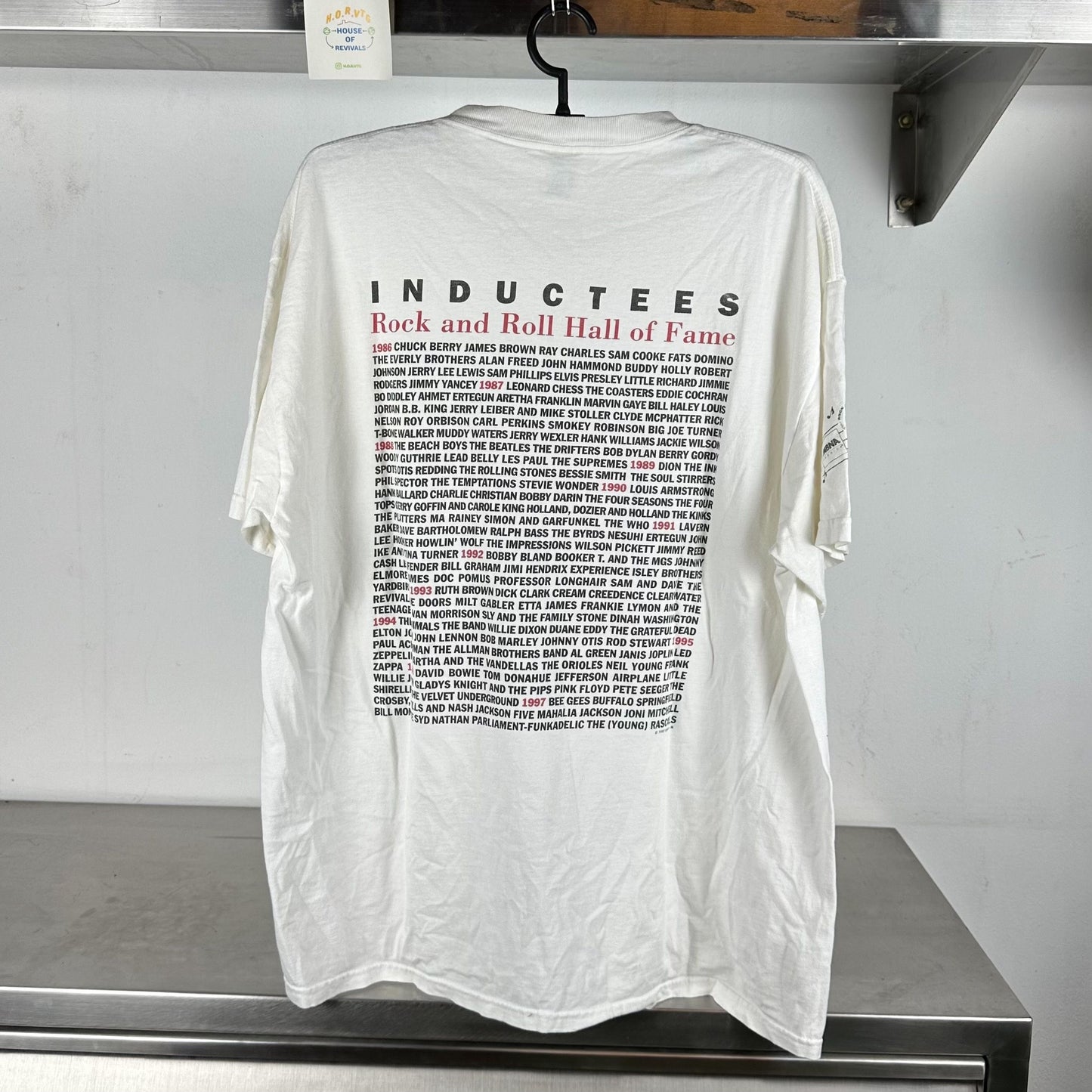 90s Rock and Roll Hall of Fame Inductees The House that Rock Built Bands T-shirt