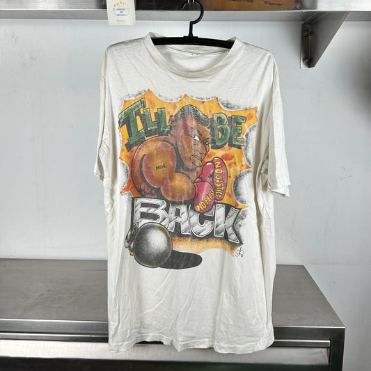 1993 Mike Tyson I’ll Be Back Boxing Art No Peace No Justice single stitch T-shirt