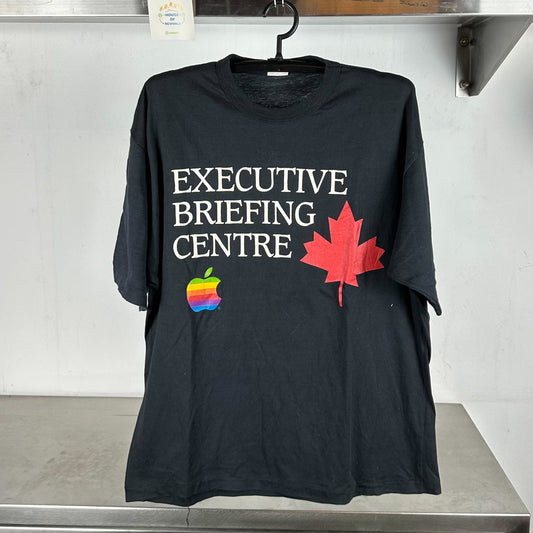 80s Apple Rainbow Logo Executive Briefing Centre XL single stitch T-shirt