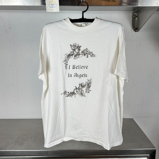 90s I Believe in Angels Art Single Stitch T-shirt