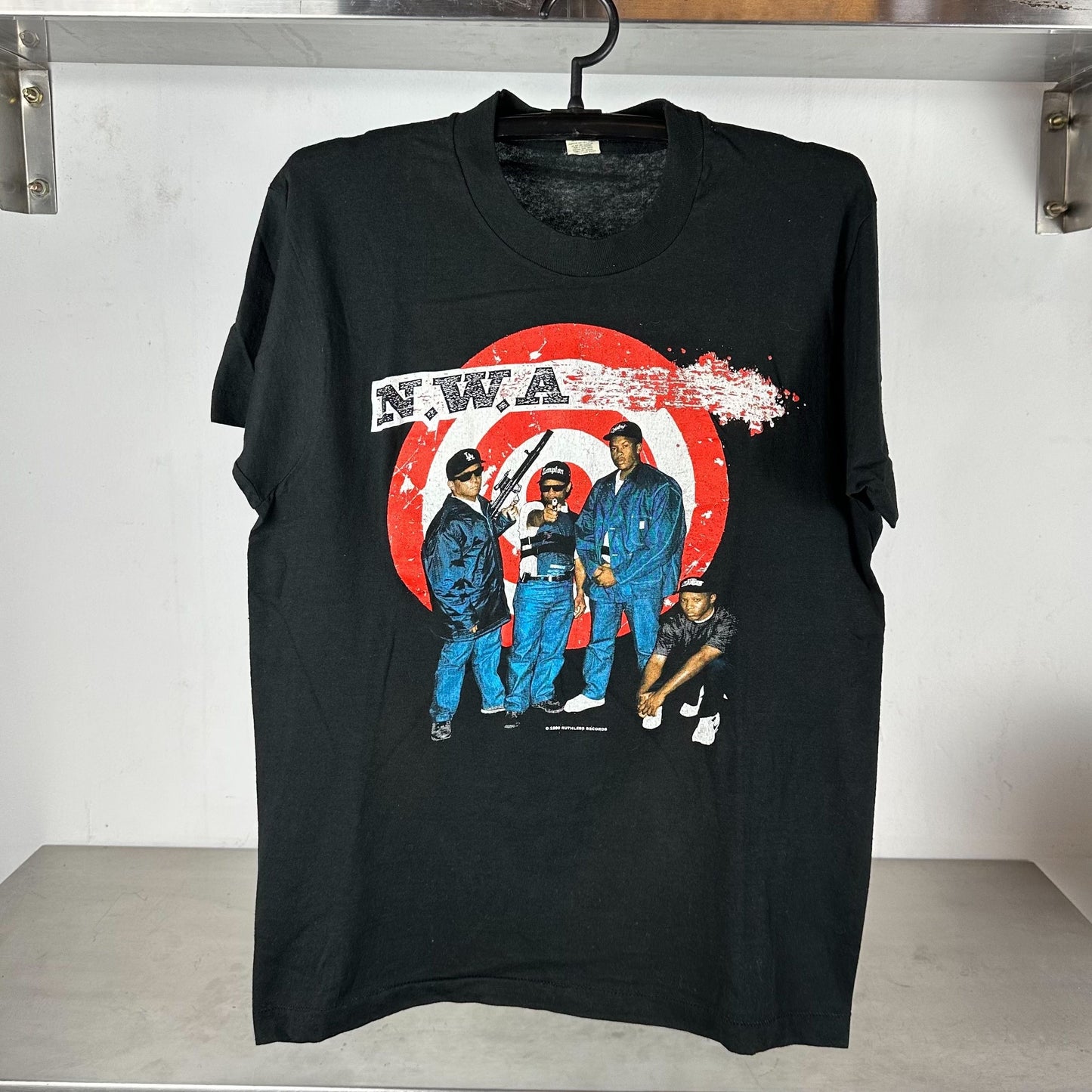 1990 NWA Just Don’t Bite It Ruthless Records single stitch Rap T-shirt