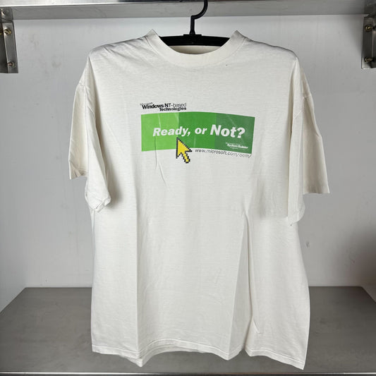 2000 Microsoft Windows Ready or Not? Promo single stitch T-shirt