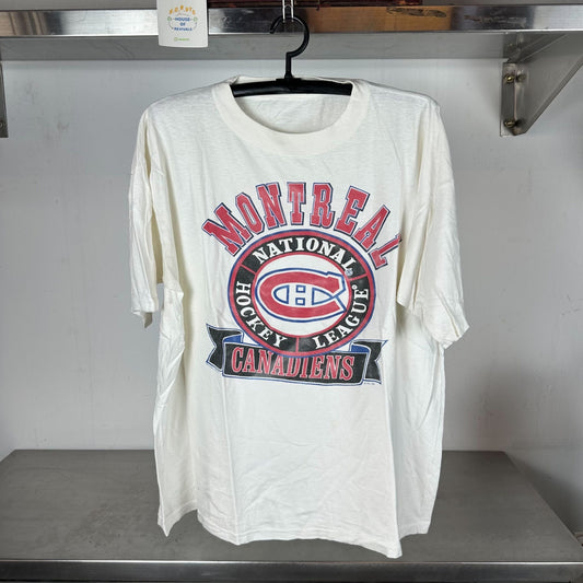 90s Montreal Canadiens Hockey NHL single stitch T-shirt