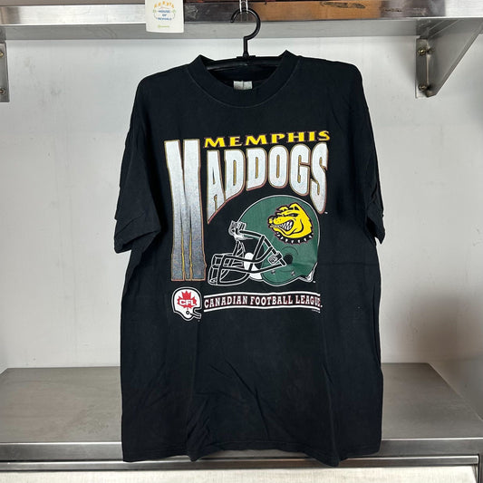 1995 Memphis Maddogs Canadien Football League CFL T-shirt