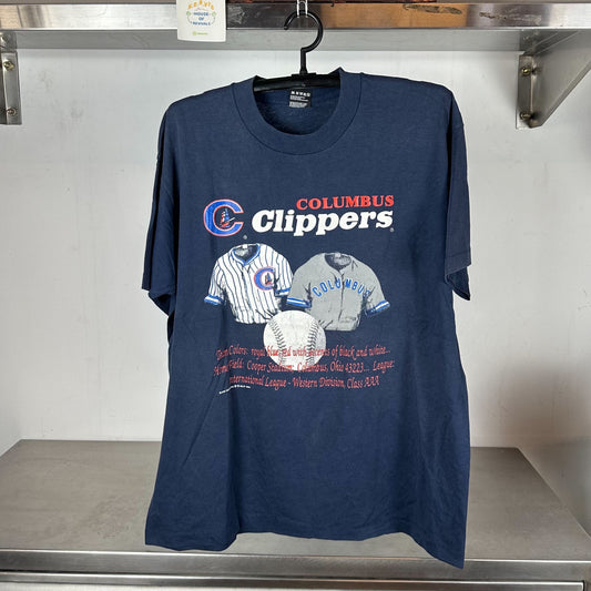 1994 Columbus Clippers Baseball MLB single stitch T-shirt