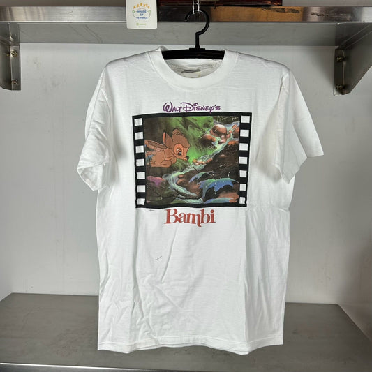 Vintage 90s Bambi Walt Disney Movie Promo Large Oneita single stitch T-shirt