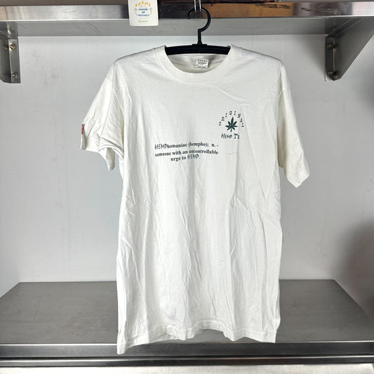 Vintage 90s Hemphomaniac Original Hemp Weed Marijuana LargeT-shirt