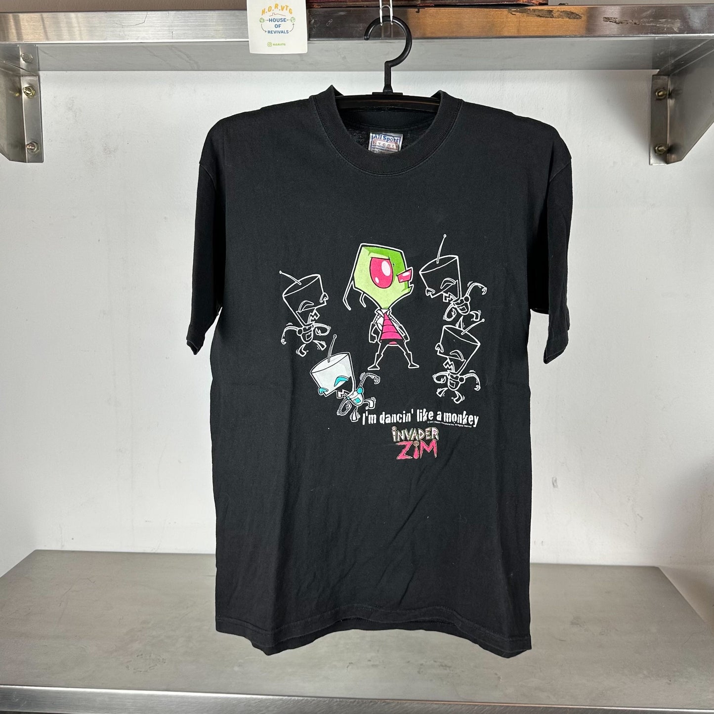 Vintage 2001 Invader Zim I’m Dancing Like a Monkey TV Show Promo Medium T-shirt