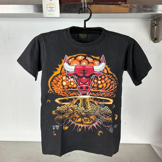Vintage 1995 Chicago Bulls Explosion Graphic NBA Small single stitch T-shirt