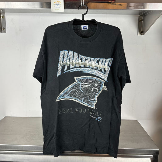 Vintage 1995 Carolina Panthers Real Football NFL XL single stitch T-shirt