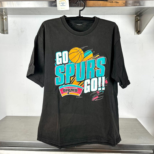 Vintage 90s San Antonio Spurs Go Spurs Go! NBA XL T-shirt