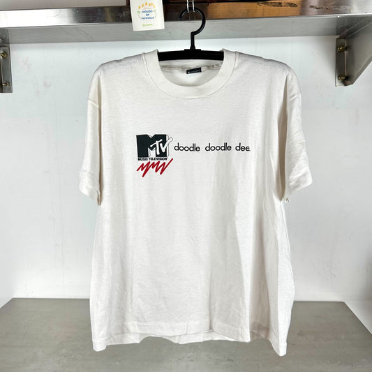 Vintage 90s MTV Doodle Doodle Dee Promo XL single stitch T-shirt