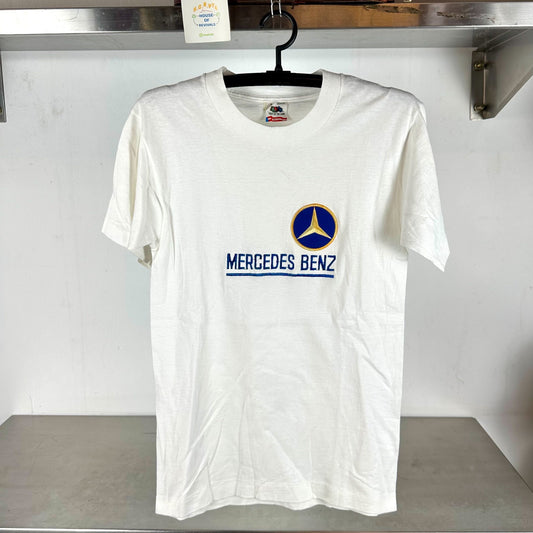 Vintage 90s Mercedes Benz Embroidered Logo Small single stitch T-shirt