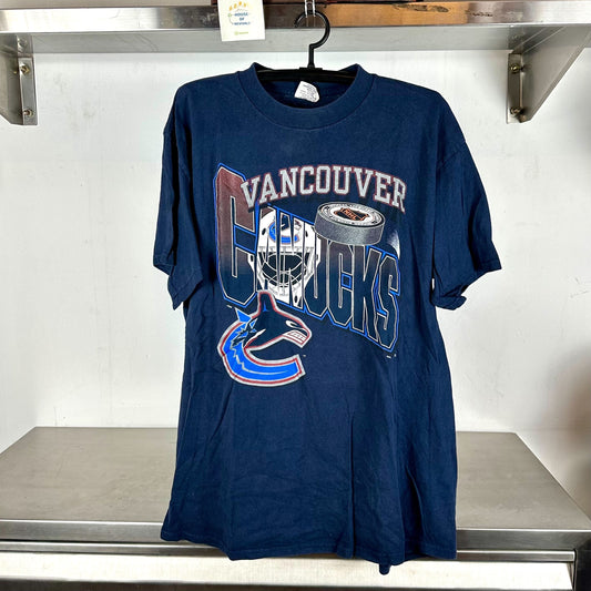 Vintage 90s Vancouver Canucks Hockey NHL XL T-shirt