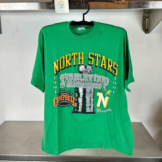 Vintage 1991 Minnesota North Stars Stanley Cup Championship NHL XL T-shirt