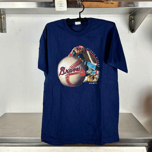 Vintage 1999 Atlanta Braves Baseball Graphic MLB Large Shirt