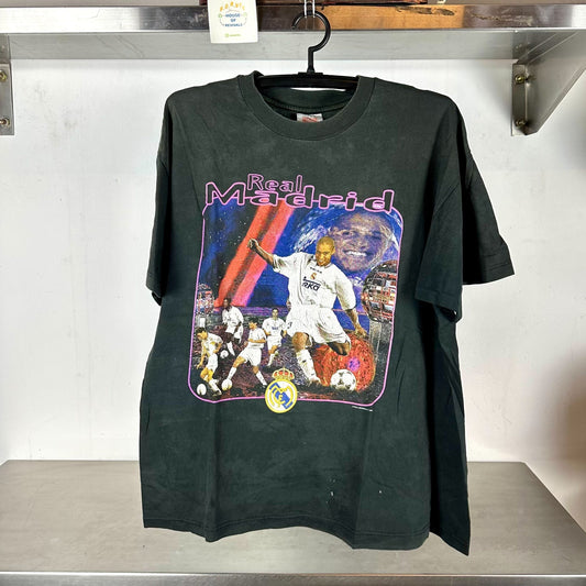 Vintage 1997 Real Madrid Futbol Roberto Carlos Soccer XL T-shirt