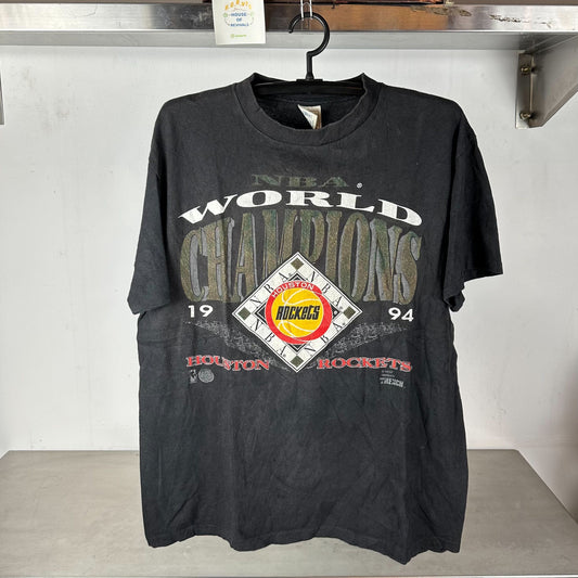 Vintage 1994 Houston Rockets World Champions NBA Large single stitch T-shirt