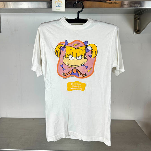 Vintage 90s Rugrats Angelica Paramount Canada Wonderland Cartoon Promo small T-shirt