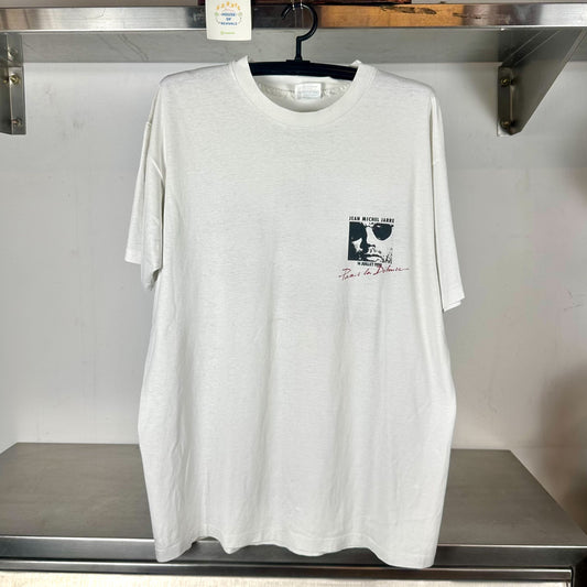Vintage 1990 Jean Michel Jarre Paris La Difense XL single stitch T-shirt