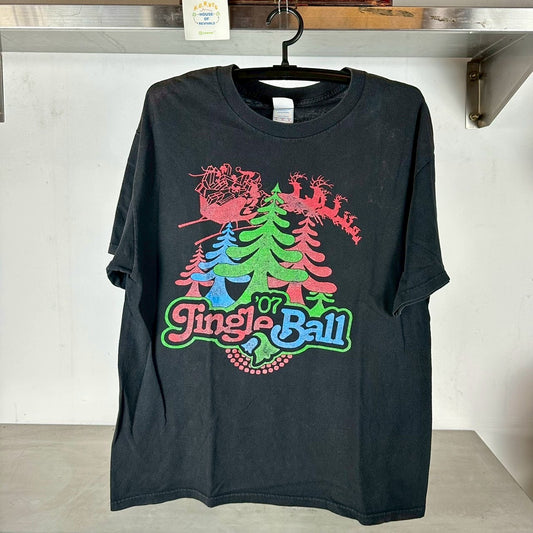 Vintage 2007 Jingle Ball Festival Avril Lavigne Timbaland Fall Out Boy Good Charlotte Promo T-shirt